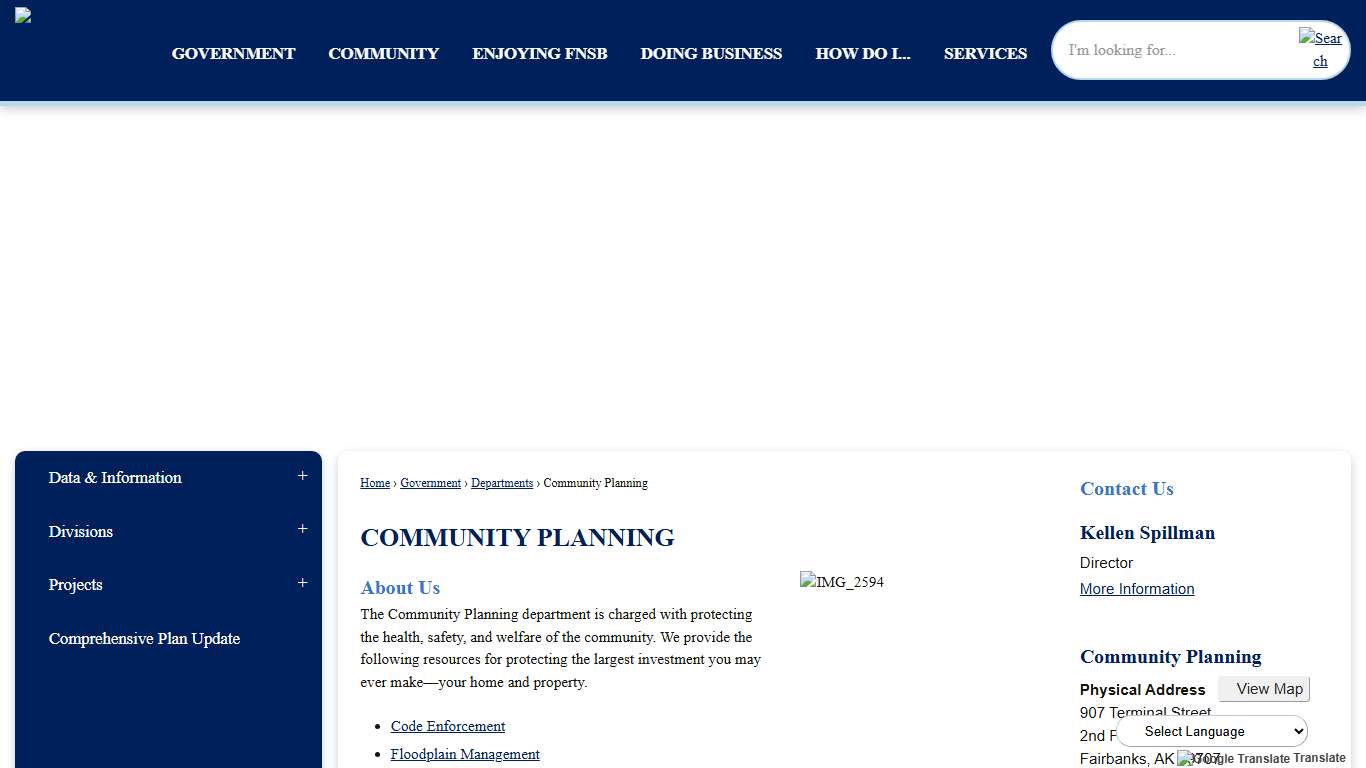 Community Planning Fairbanks North Star Borough, AK